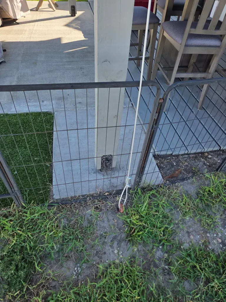 Post strap and ground anchor